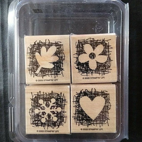 Stampin' Up Rubber Stamp Made From Scratch Set 4